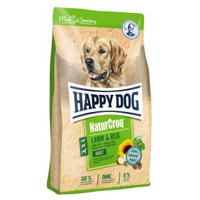 Happy Dog NaturCroq Lam og Ri