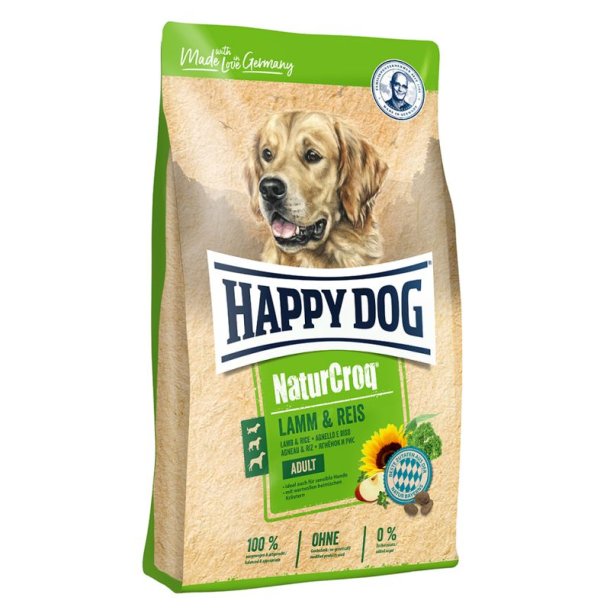 Happy Dog NaturCroq Lam og Ri
