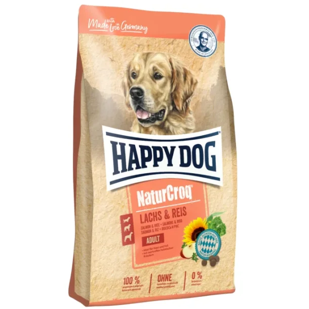 Happy Dog NaturCroq  laks og ris - 11 kg. SENDES IKKE - SKAL AFHENTES