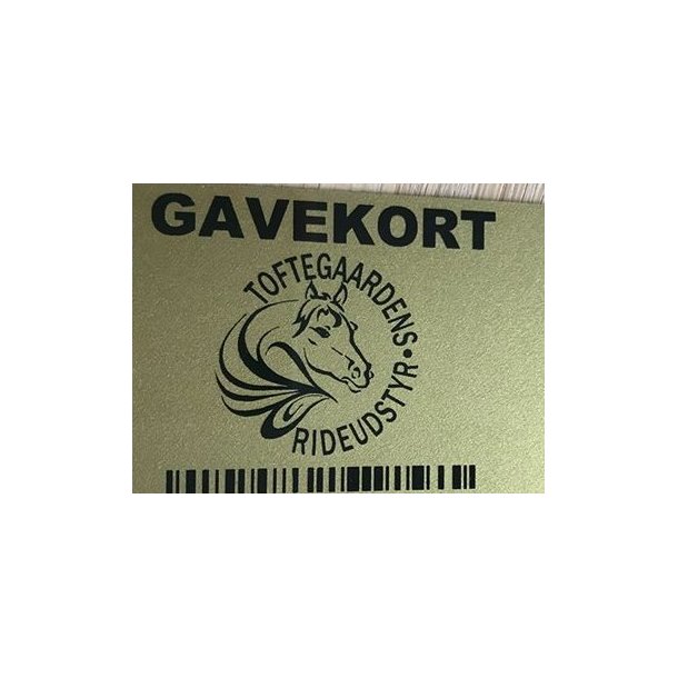 Gavekort Til Toftegaardens Rideudstyr