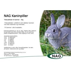 NAG Kaninpiller. SENDES IKKE - SKAL AFHENTES