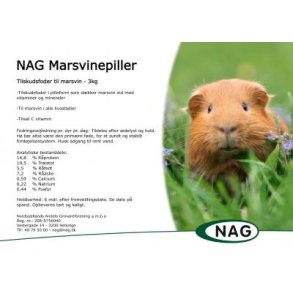 NAG Marsvinepiller - SENDES IKKE - SKAL AFHENTES
