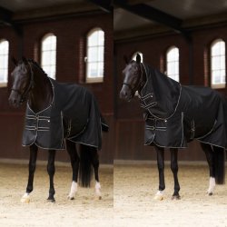 Regnd�kken med fleece og aftagelig hals