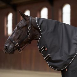 Regnd�kken med fleece og aftagelig hals