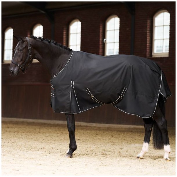 Regnd�kken med fleece og aftagelig hals